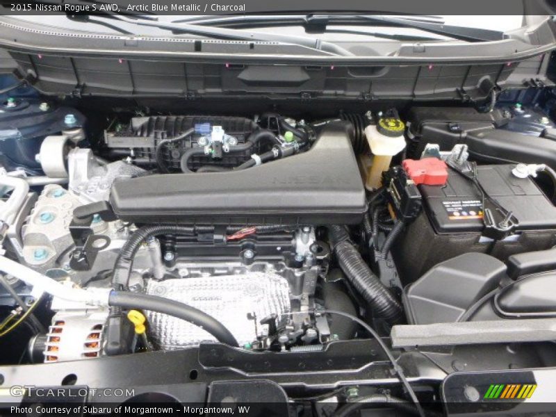 Arctic Blue Metallic / Charcoal 2015 Nissan Rogue S AWD