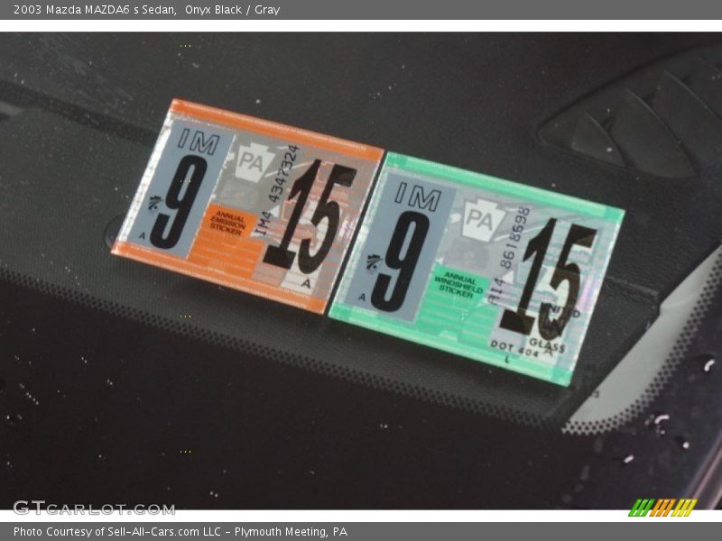 Onyx Black / Gray 2003 Mazda MAZDA6 s Sedan