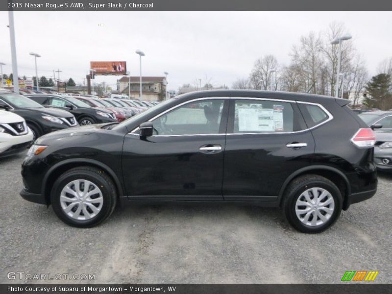 Super Black / Charcoal 2015 Nissan Rogue S AWD