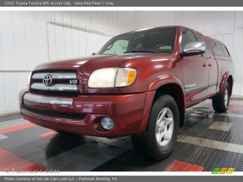 Salsa Red Pearl / Gray 2003 Toyota Tundra SR5 Access Cab