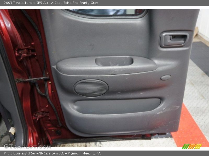 Salsa Red Pearl / Gray 2003 Toyota Tundra SR5 Access Cab