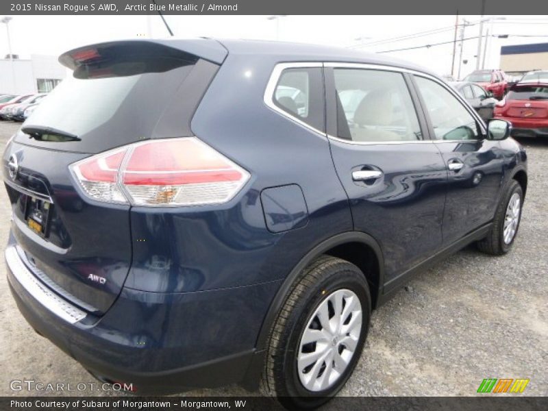 Arctic Blue Metallic / Almond 2015 Nissan Rogue S AWD