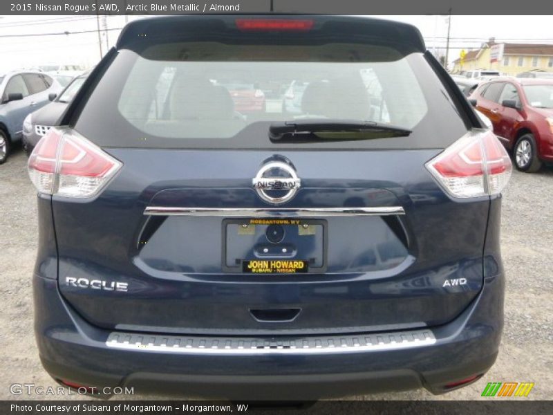 Arctic Blue Metallic / Almond 2015 Nissan Rogue S AWD