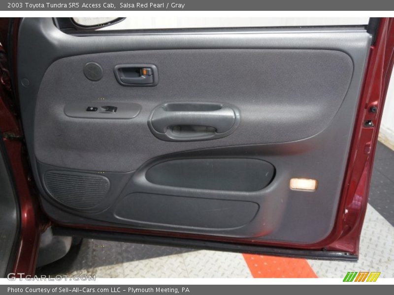 Salsa Red Pearl / Gray 2003 Toyota Tundra SR5 Access Cab