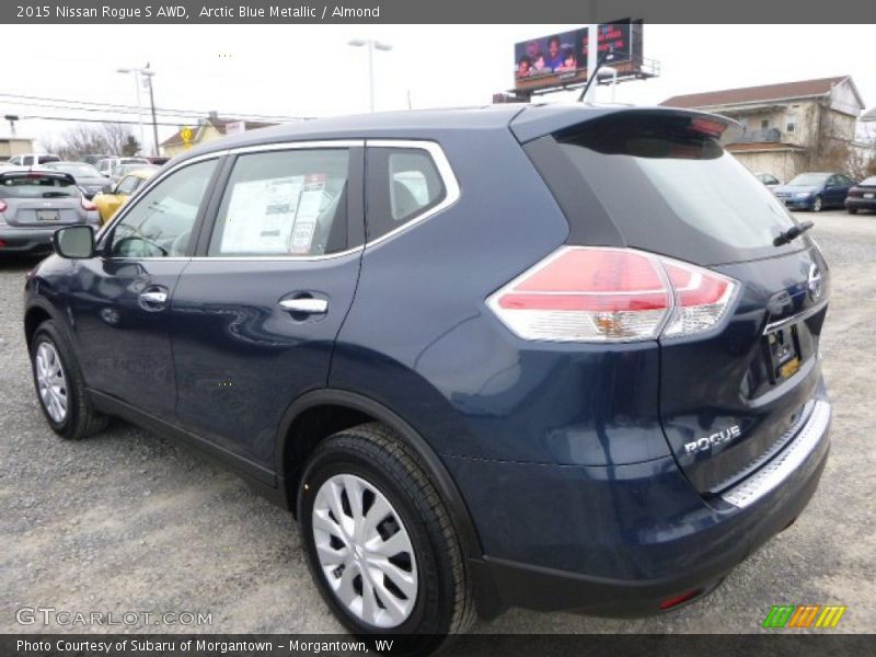 Arctic Blue Metallic / Almond 2015 Nissan Rogue S AWD