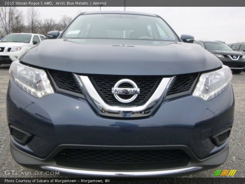 Arctic Blue Metallic / Almond 2015 Nissan Rogue S AWD
