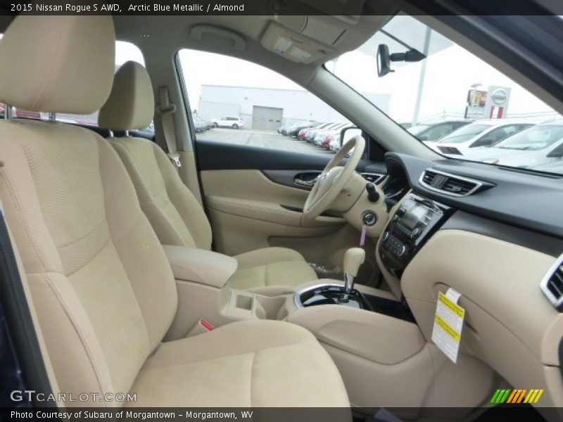 Arctic Blue Metallic / Almond 2015 Nissan Rogue S AWD