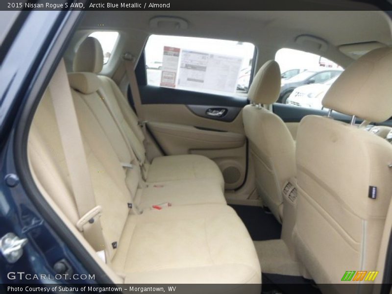 Arctic Blue Metallic / Almond 2015 Nissan Rogue S AWD