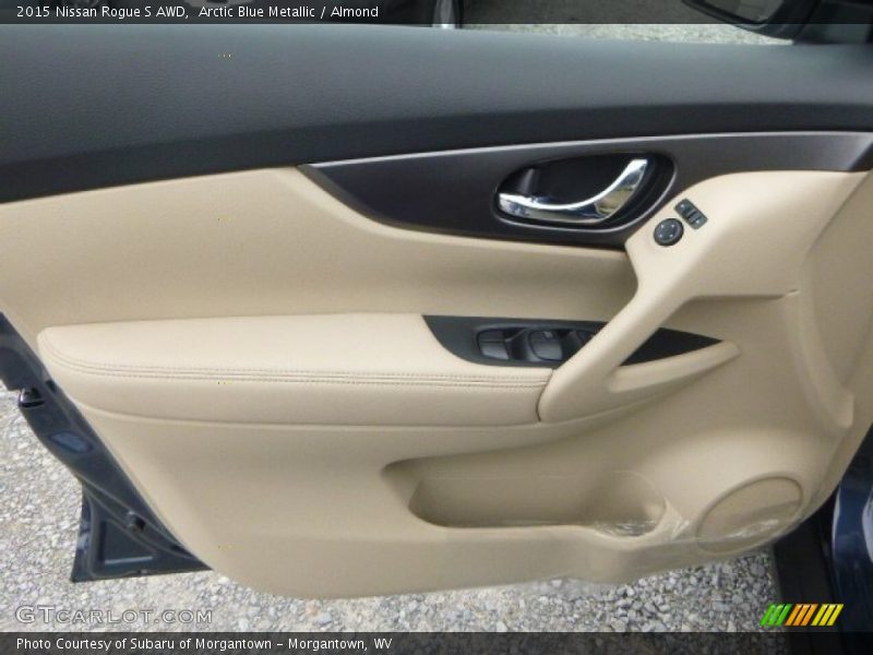 Arctic Blue Metallic / Almond 2015 Nissan Rogue S AWD