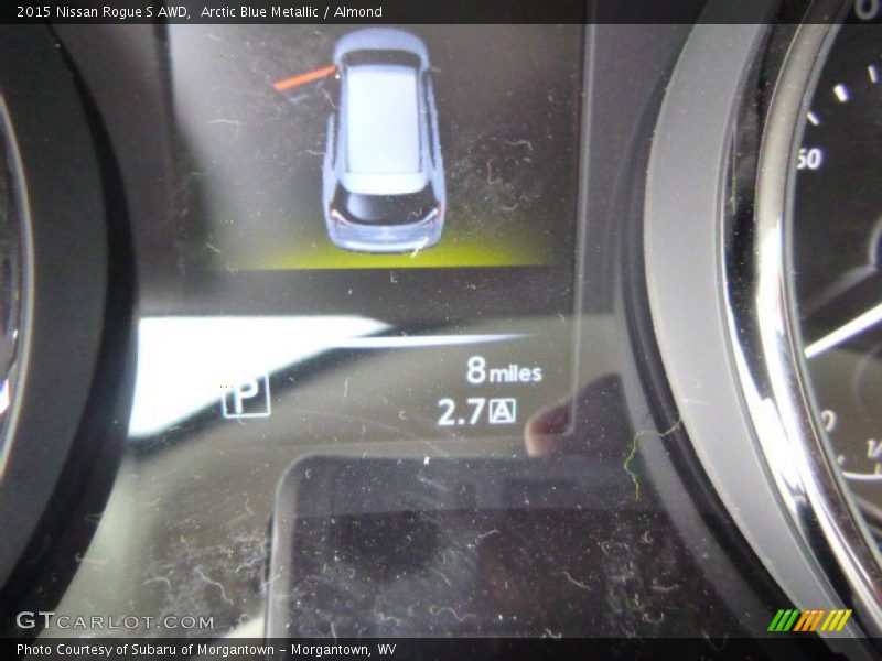 Arctic Blue Metallic / Almond 2015 Nissan Rogue S AWD