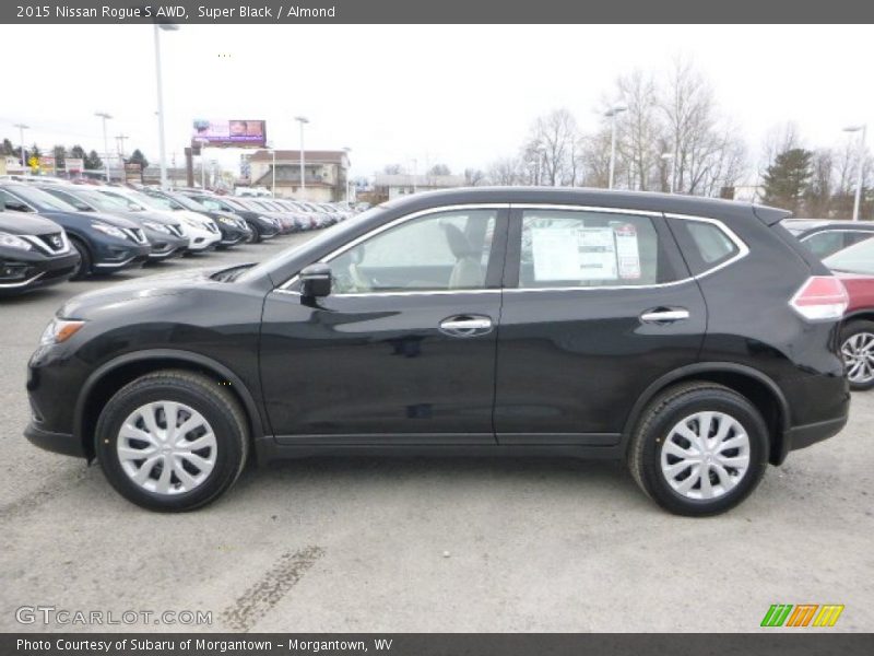 Super Black / Almond 2015 Nissan Rogue S AWD