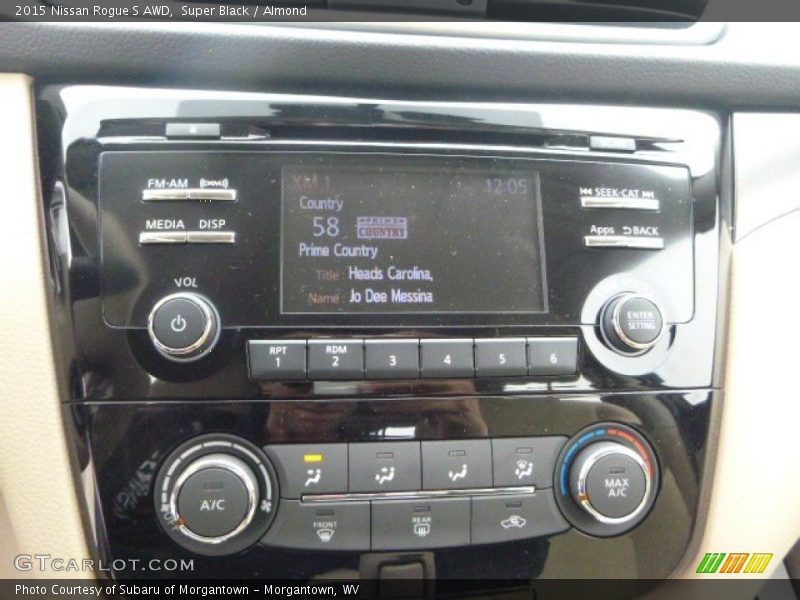 Super Black / Almond 2015 Nissan Rogue S AWD