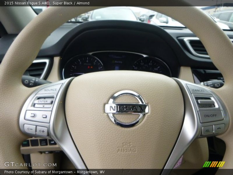 Super Black / Almond 2015 Nissan Rogue S AWD