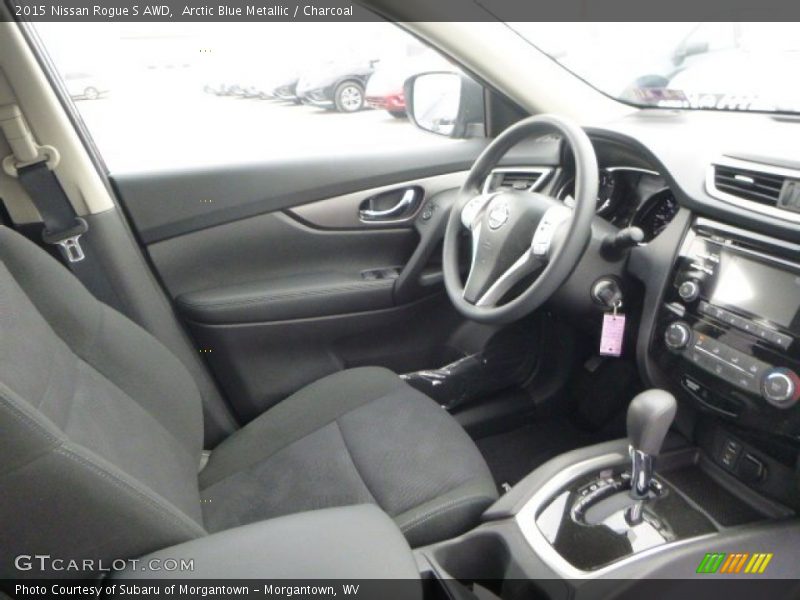 Arctic Blue Metallic / Charcoal 2015 Nissan Rogue S AWD