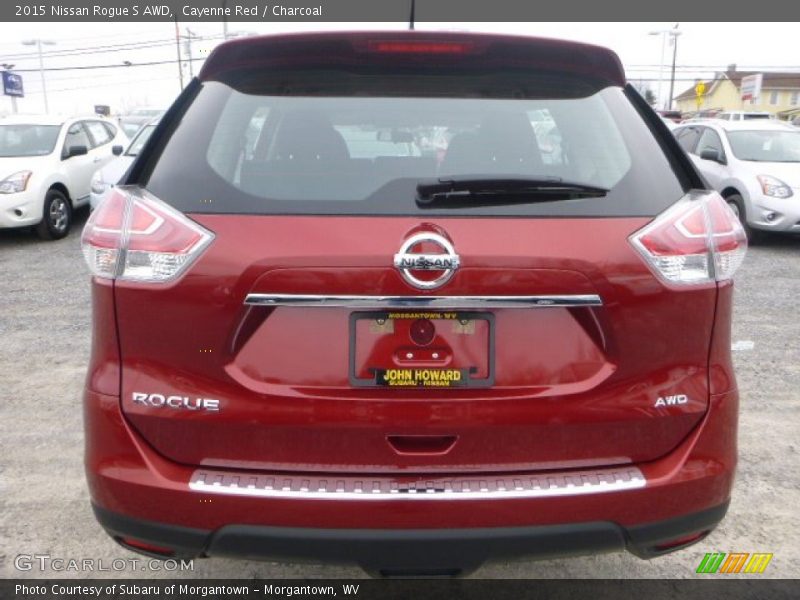 Cayenne Red / Charcoal 2015 Nissan Rogue S AWD