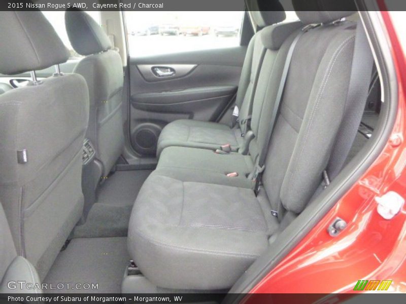 Cayenne Red / Charcoal 2015 Nissan Rogue S AWD