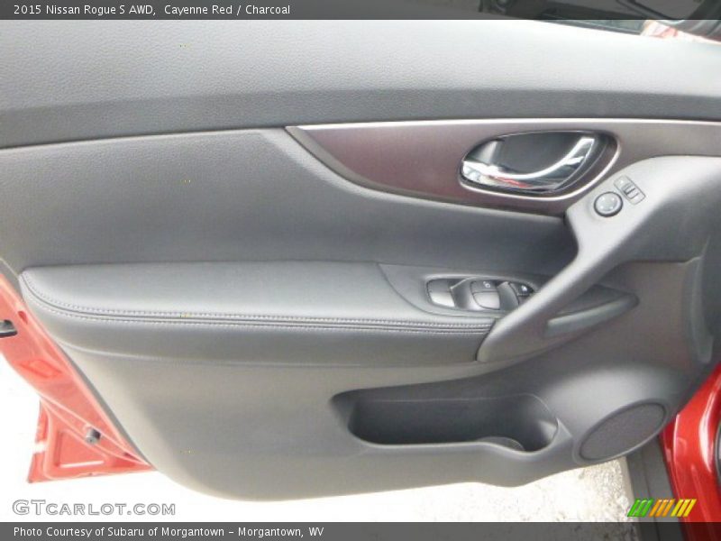 Cayenne Red / Charcoal 2015 Nissan Rogue S AWD