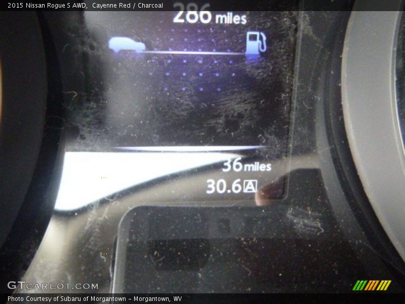 Cayenne Red / Charcoal 2015 Nissan Rogue S AWD