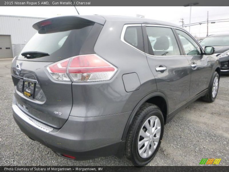 Gun Metallic / Charcoal 2015 Nissan Rogue S AWD
