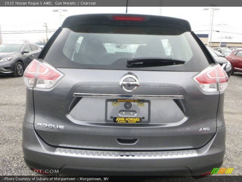 Gun Metallic / Charcoal 2015 Nissan Rogue S AWD