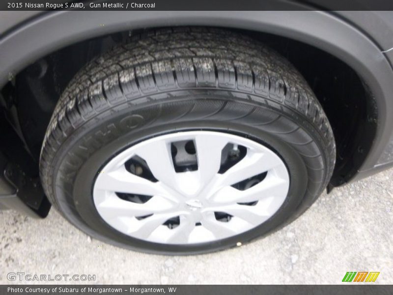 Gun Metallic / Charcoal 2015 Nissan Rogue S AWD
