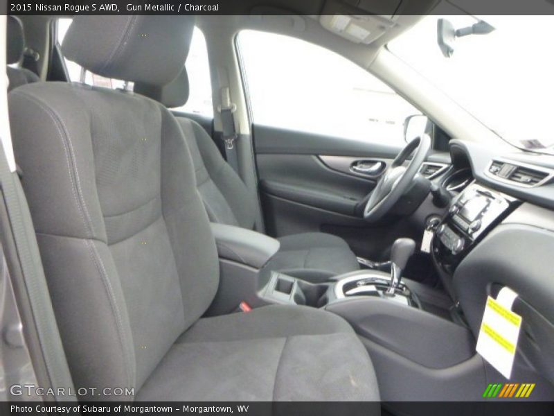 Gun Metallic / Charcoal 2015 Nissan Rogue S AWD