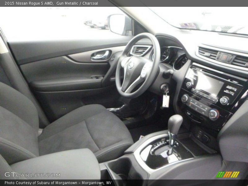 Gun Metallic / Charcoal 2015 Nissan Rogue S AWD