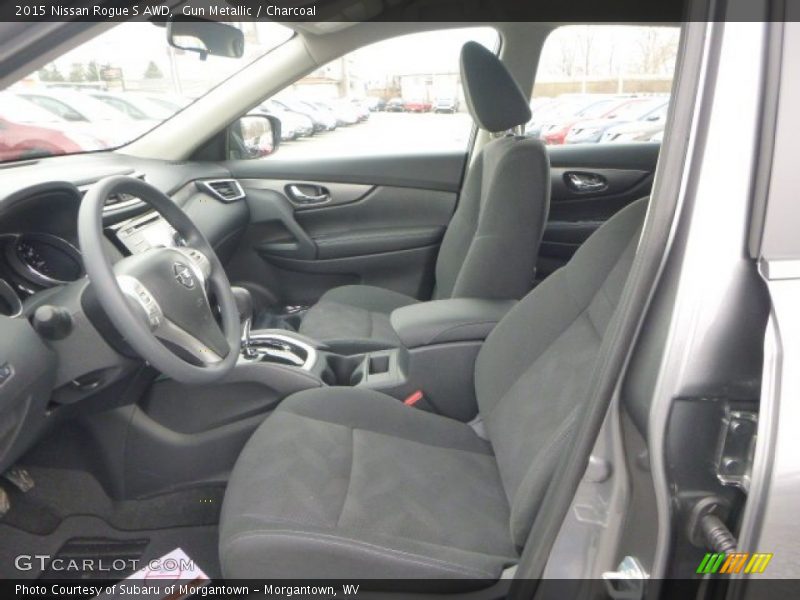 Gun Metallic / Charcoal 2015 Nissan Rogue S AWD