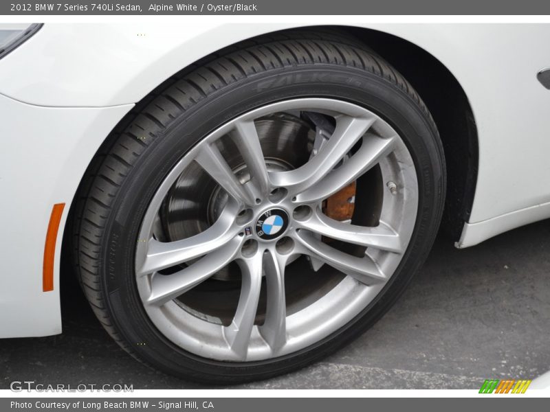 Alpine White / Oyster/Black 2012 BMW 7 Series 740Li Sedan