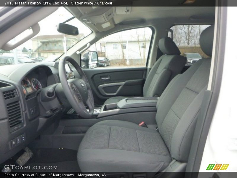 Front Seat of 2015 Titan SV Crew Cab 4x4