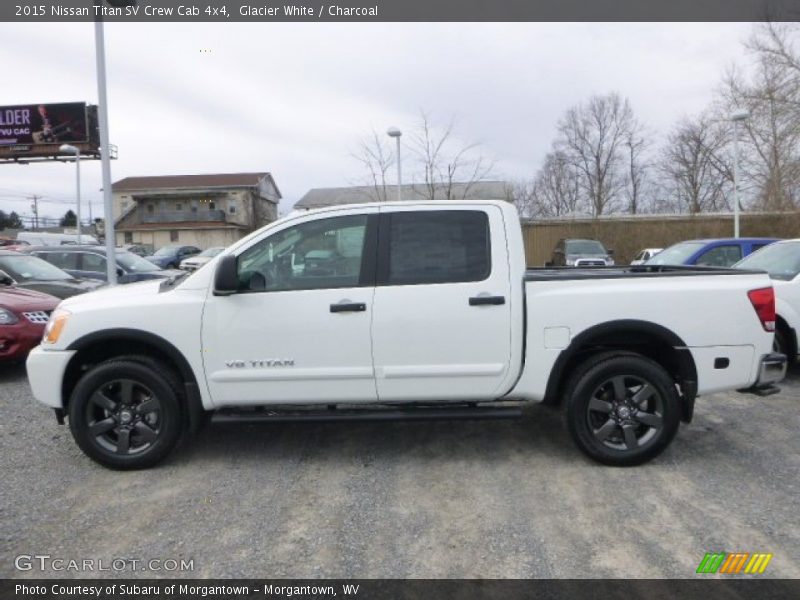 Glacier White / Charcoal 2015 Nissan Titan SV Crew Cab 4x4