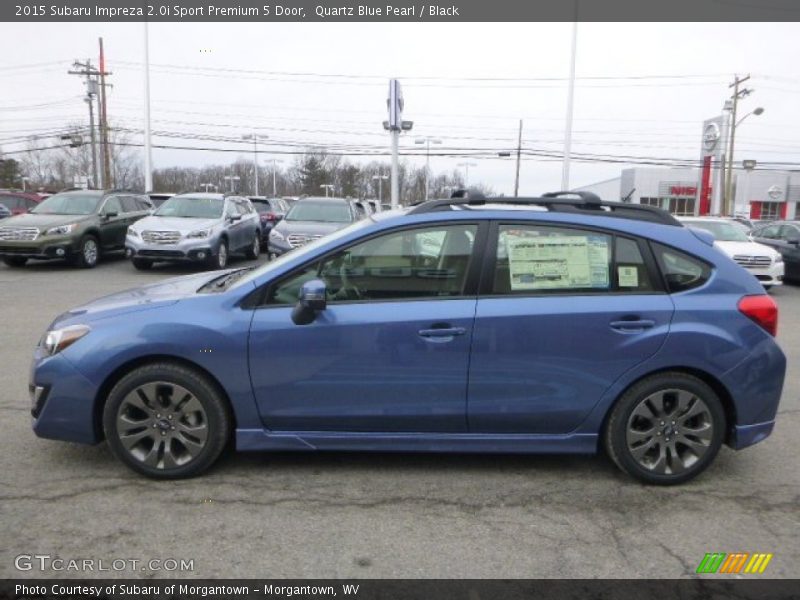 Quartz Blue Pearl / Black 2015 Subaru Impreza 2.0i Sport Premium 5 Door