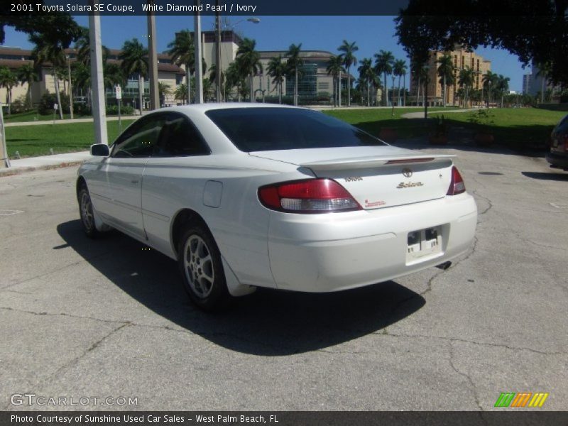White Diamond Pearl / Ivory 2001 Toyota Solara SE Coupe