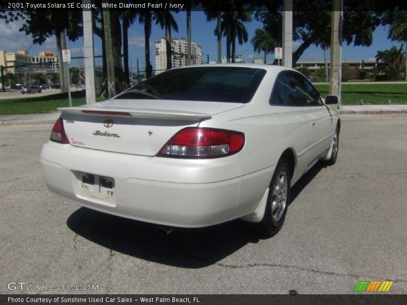 White Diamond Pearl / Ivory 2001 Toyota Solara SE Coupe
