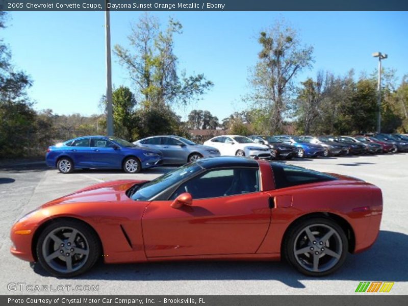 Daytona Sunset Orange Metallic / Ebony 2005 Chevrolet Corvette Coupe