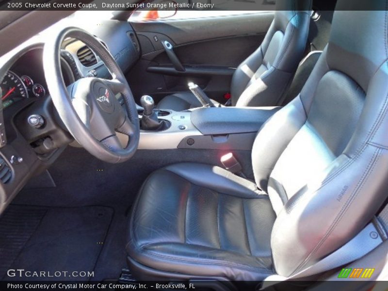Daytona Sunset Orange Metallic / Ebony 2005 Chevrolet Corvette Coupe