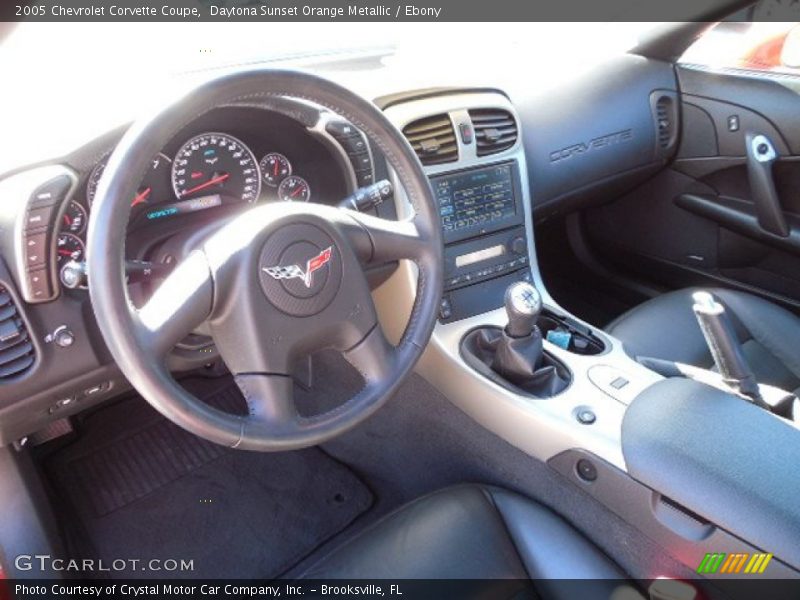 Daytona Sunset Orange Metallic / Ebony 2005 Chevrolet Corvette Coupe