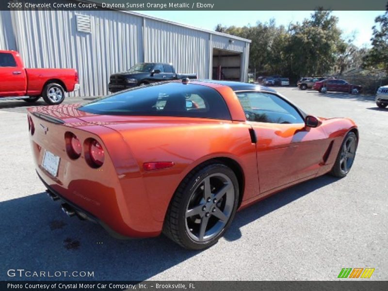Daytona Sunset Orange Metallic / Ebony 2005 Chevrolet Corvette Coupe
