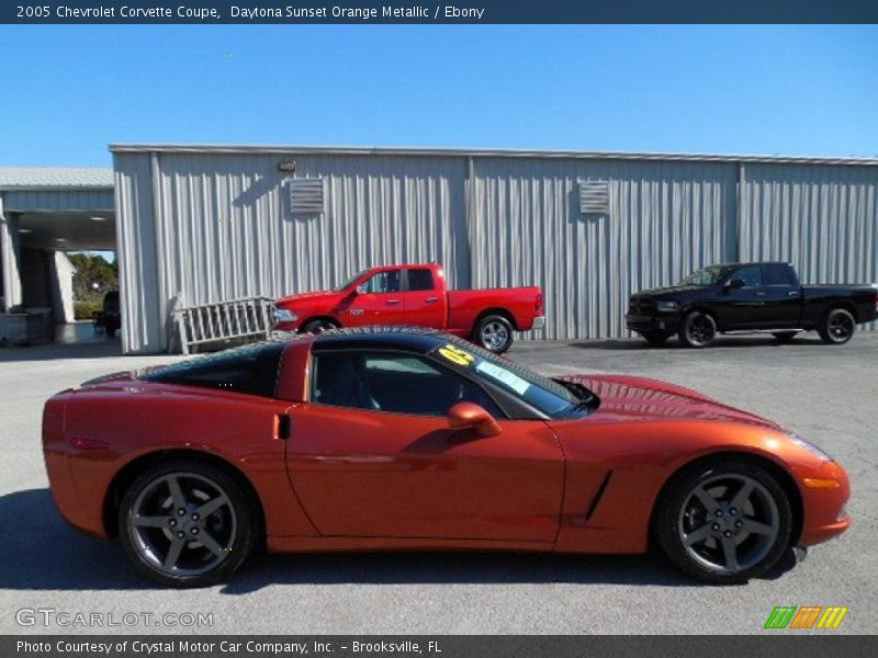 Daytona Sunset Orange Metallic / Ebony 2005 Chevrolet Corvette Coupe