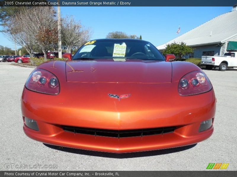 Daytona Sunset Orange Metallic / Ebony 2005 Chevrolet Corvette Coupe