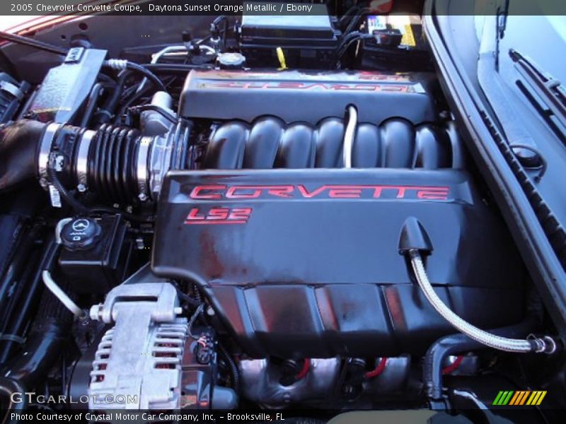 Daytona Sunset Orange Metallic / Ebony 2005 Chevrolet Corvette Coupe