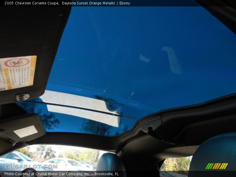 Daytona Sunset Orange Metallic / Ebony 2005 Chevrolet Corvette Coupe