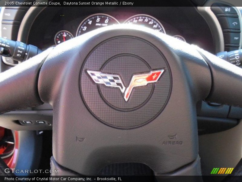 Daytona Sunset Orange Metallic / Ebony 2005 Chevrolet Corvette Coupe