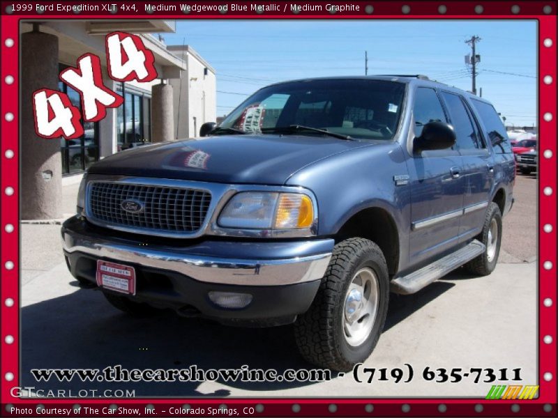 Medium Wedgewood Blue Metallic / Medium Graphite 1999 Ford Expedition XLT 4x4