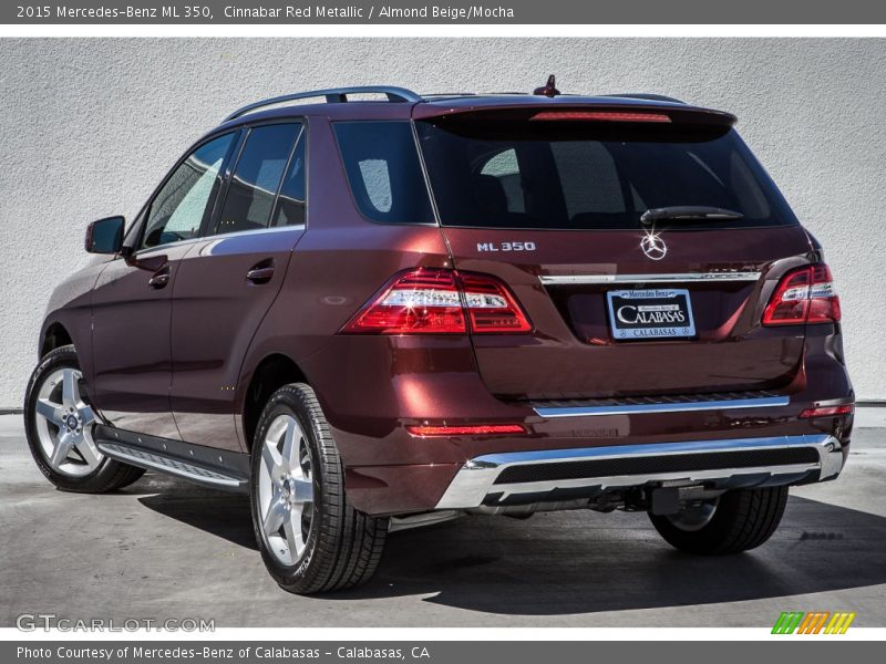 Cinnabar Red Metallic / Almond Beige/Mocha 2015 Mercedes-Benz ML 350