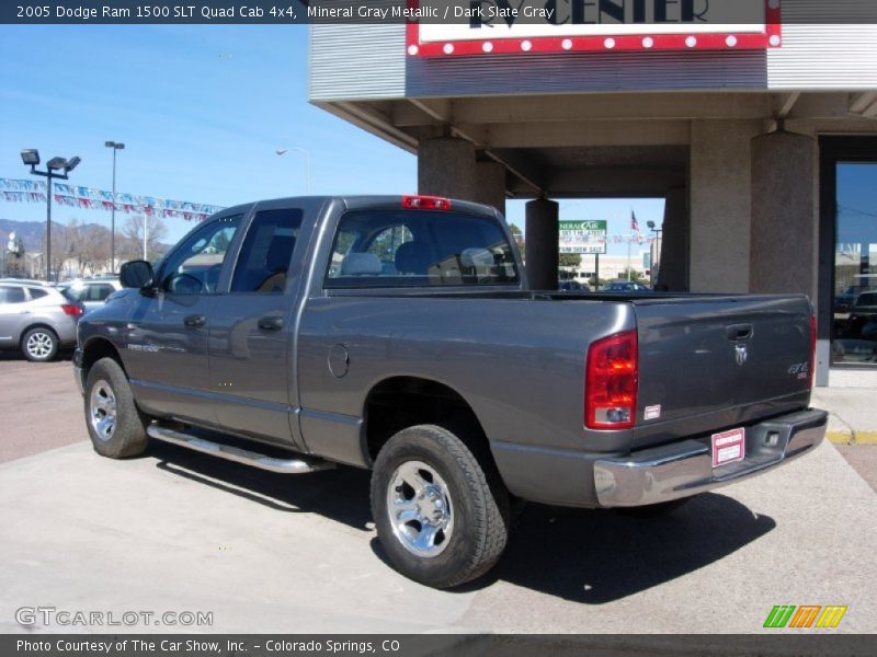 Mineral Gray Metallic / Dark Slate Gray 2005 Dodge Ram 1500 SLT Quad Cab 4x4