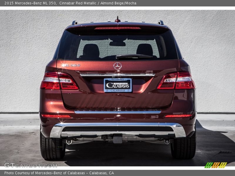 Cinnabar Red Metallic / Almond Beige/Mocha 2015 Mercedes-Benz ML 350