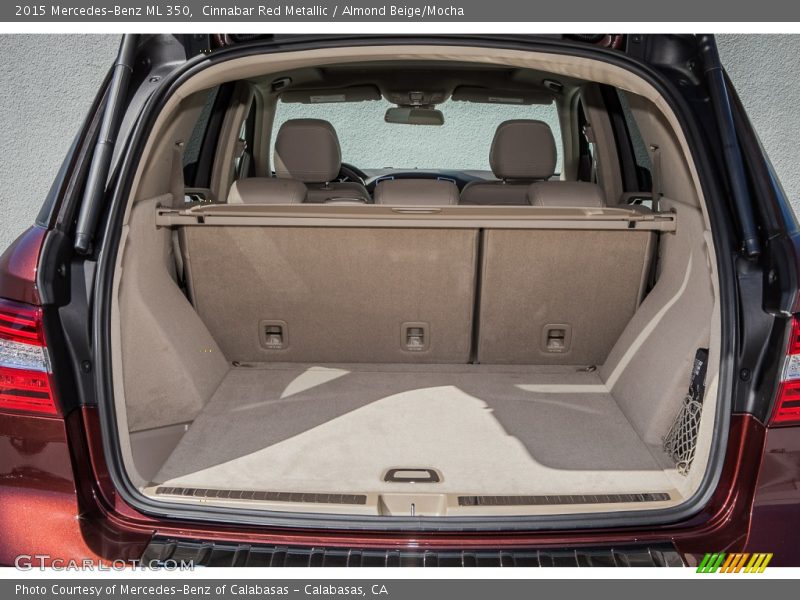 Cinnabar Red Metallic / Almond Beige/Mocha 2015 Mercedes-Benz ML 350