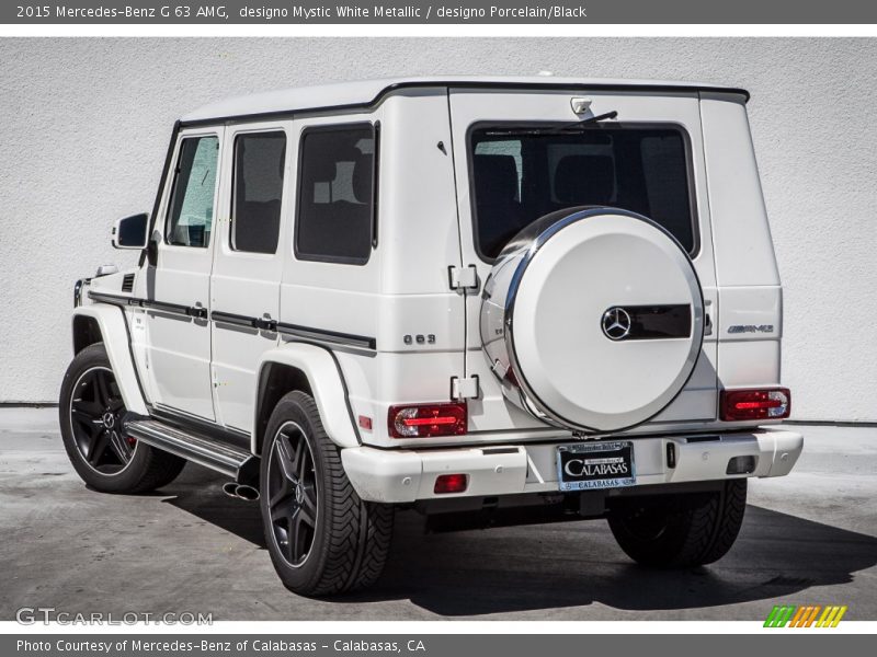 designo Mystic White Metallic / designo Porcelain/Black 2015 Mercedes-Benz G 63 AMG