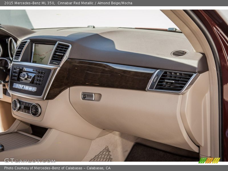 Cinnabar Red Metallic / Almond Beige/Mocha 2015 Mercedes-Benz ML 350